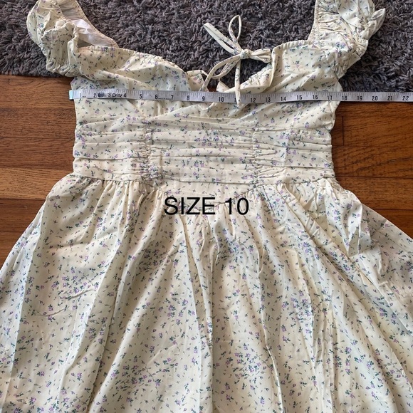 Princess Polly Ruched Waist Off the Shoulder Floral Mini Dress Romper NWT - Picture 17 of 17